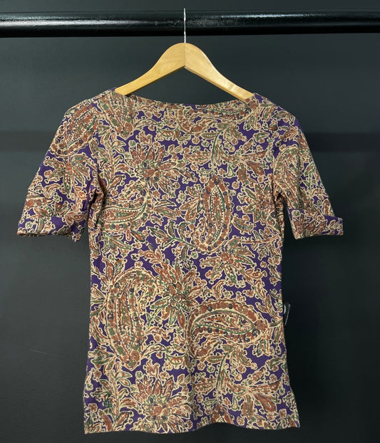 RALPH LAUREN Remera Manga Corta Varios  Estampado Talle XS