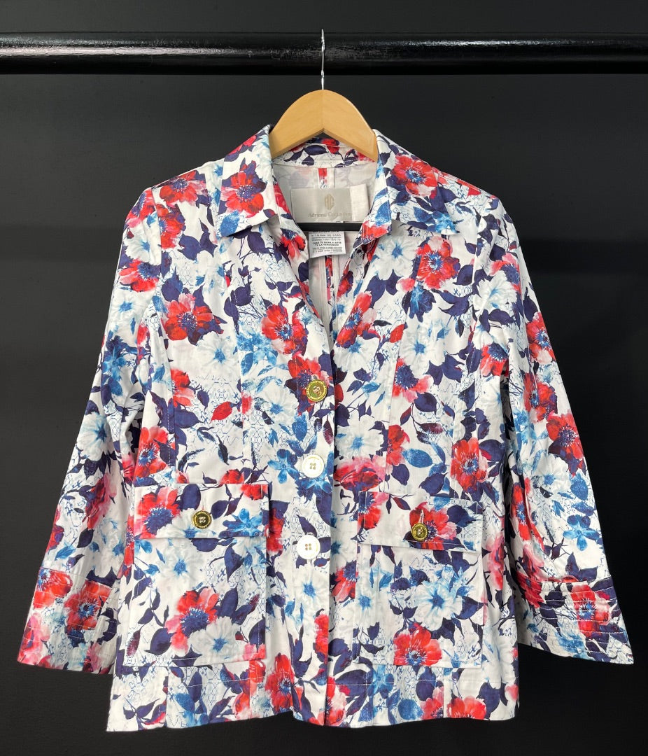 ADRIANA CONSTANTINI Saco Varios Floral Talle 42