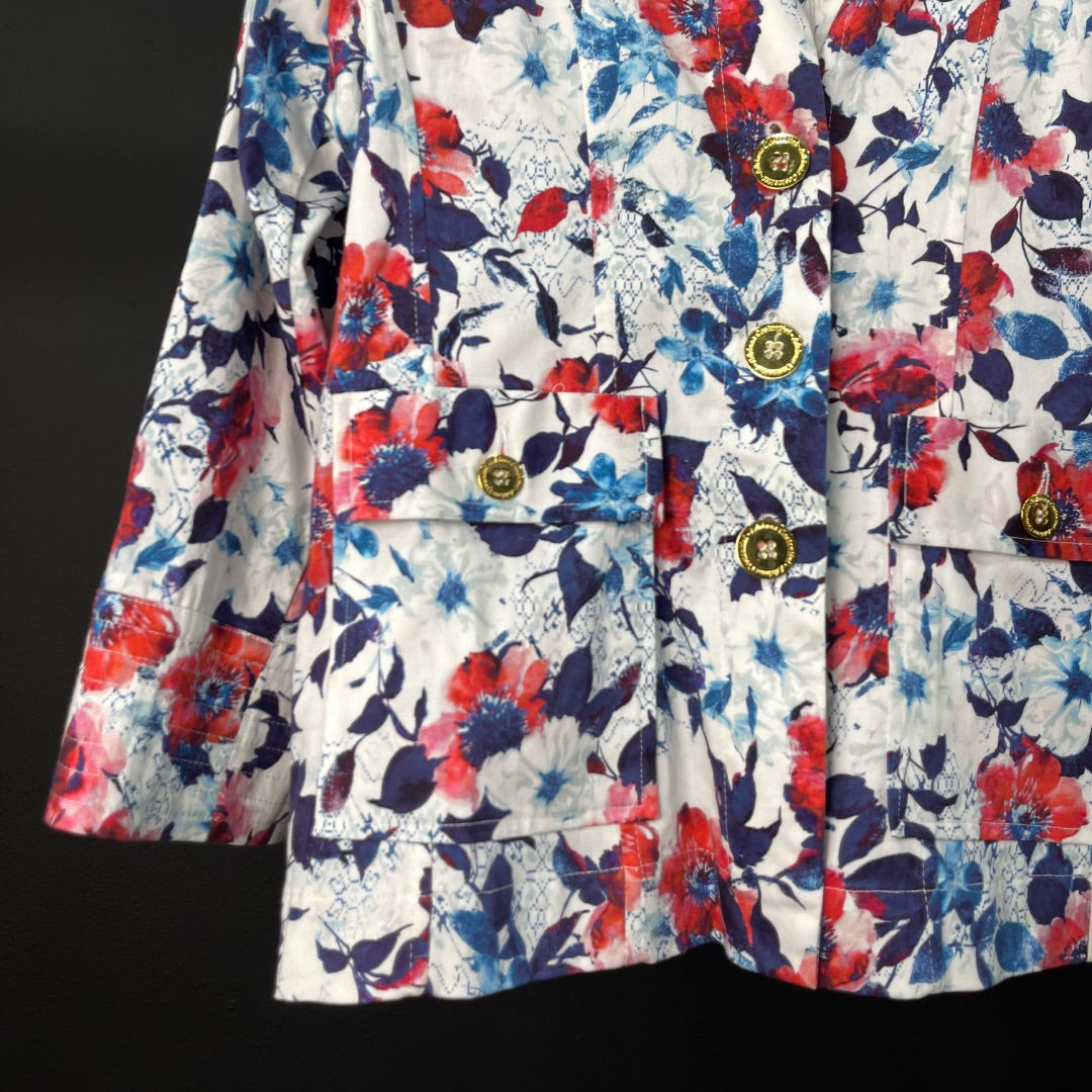 ADRIANA CONSTANTINI Saco Varios Floral Talle 42