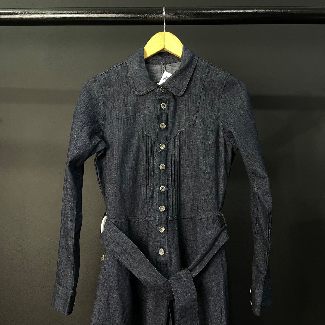 LEVIS Vestido Manga Larga Azul Talle S