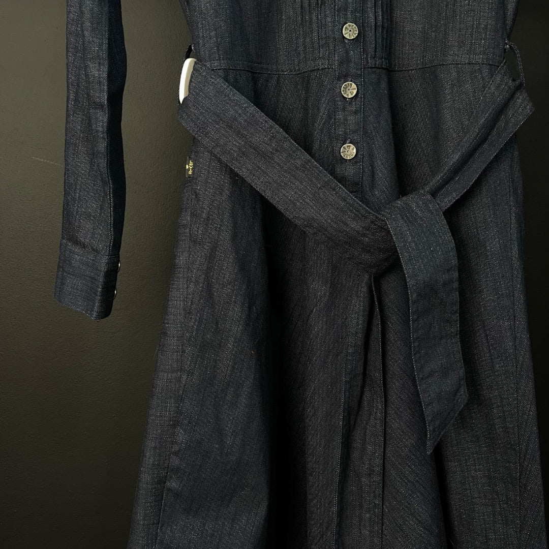 LEVIS Vestido Manga Larga Azul Talle S