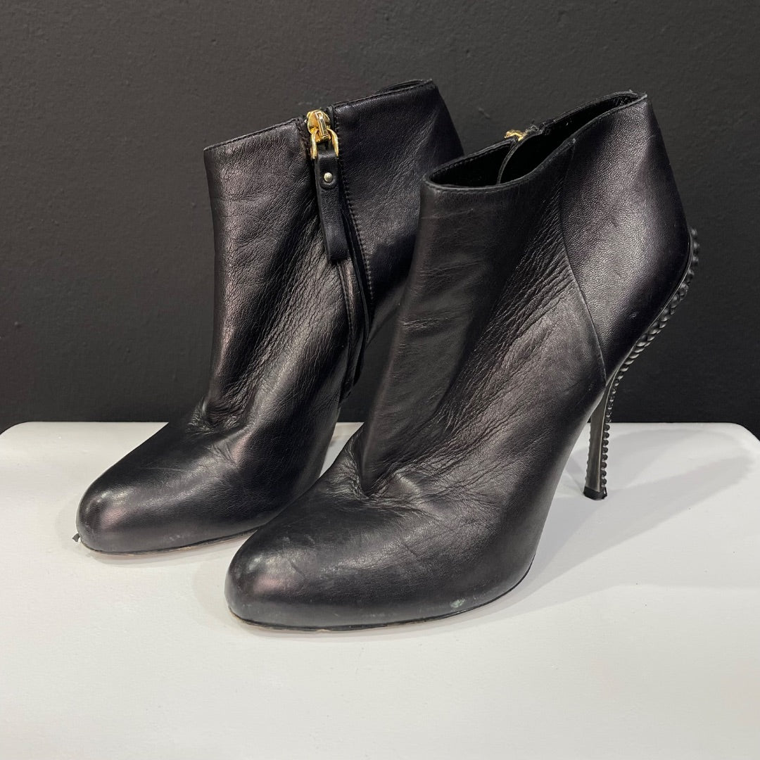 SERGIO ROSSI Bota Corta Negro Talle 37,5