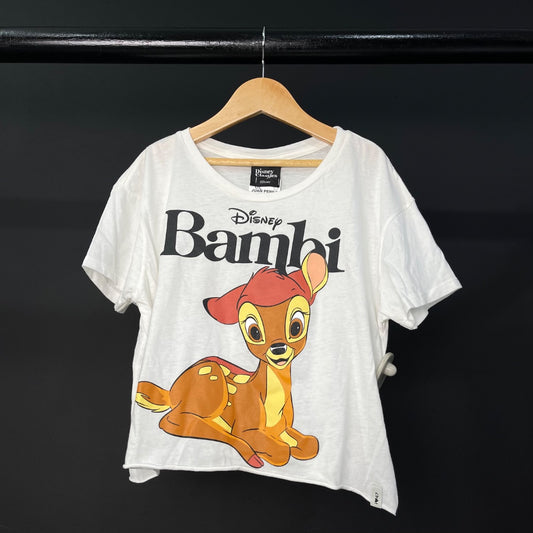 DISNEY Remera Manga Corta Blanco Talle 1