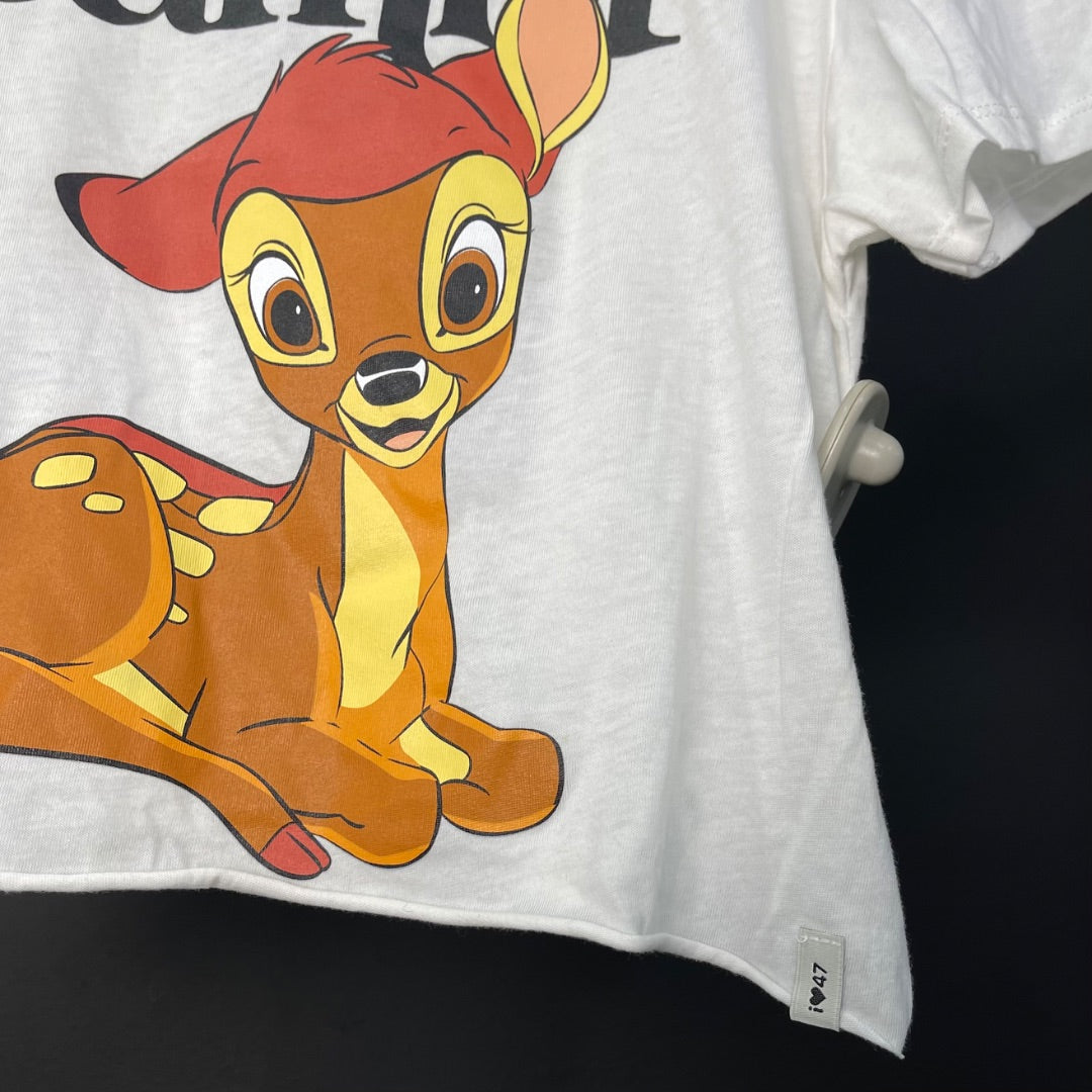 DISNEY Remera Manga Corta Blanco Talle 1