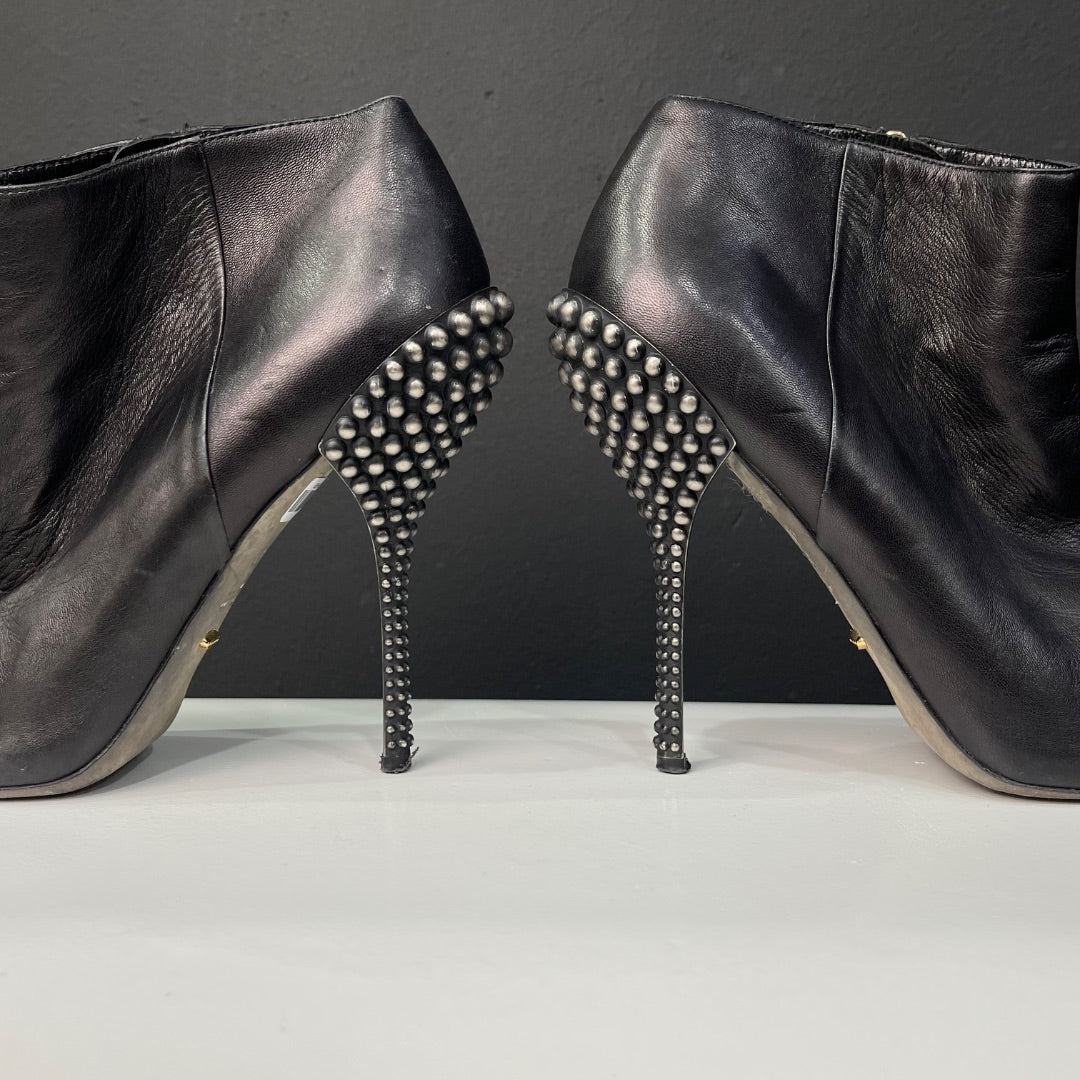 SERGIO ROSSI Bota Corta Negro Talle 37,5