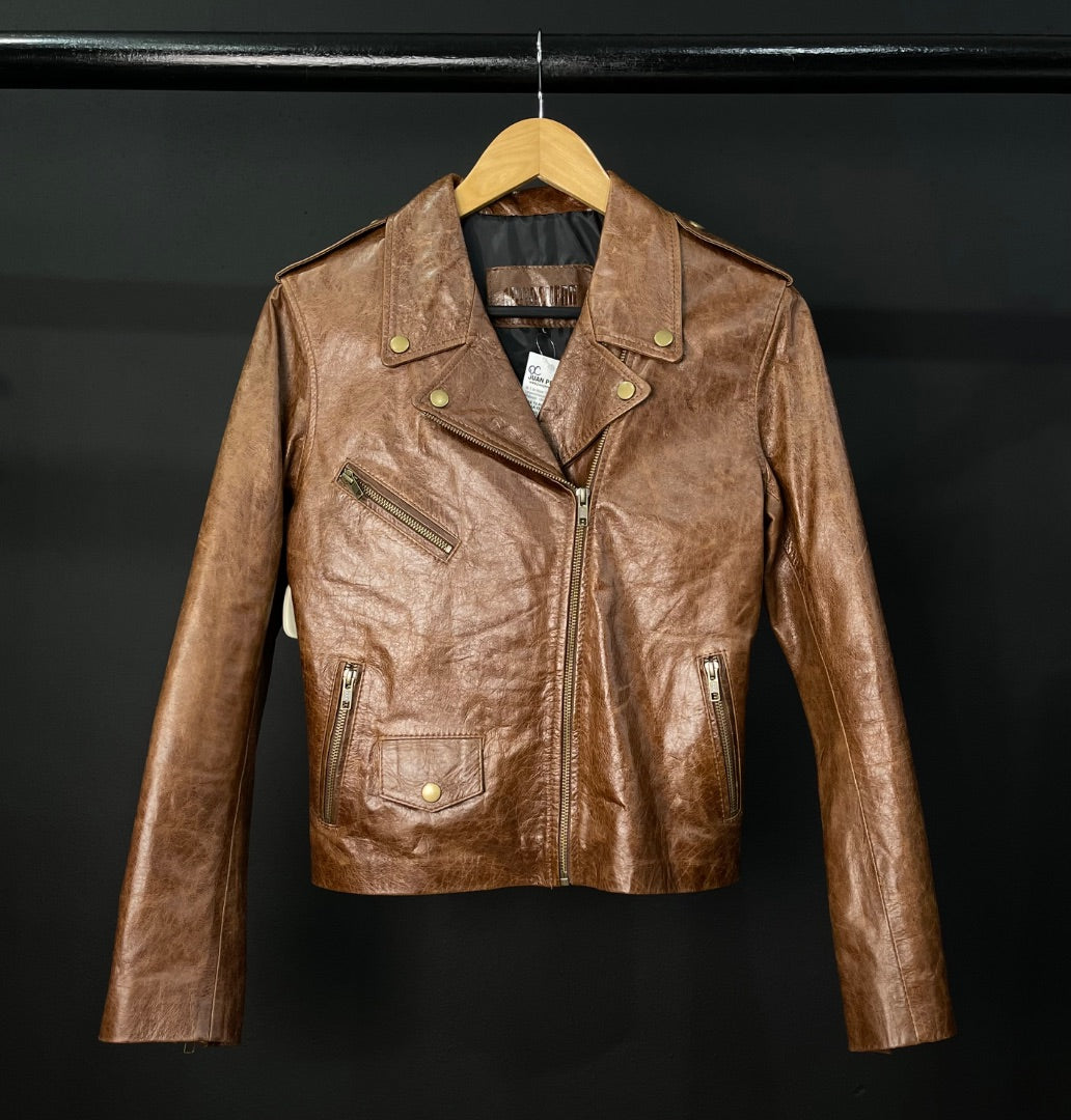 MOTOCUERO Campera Marron Talle L