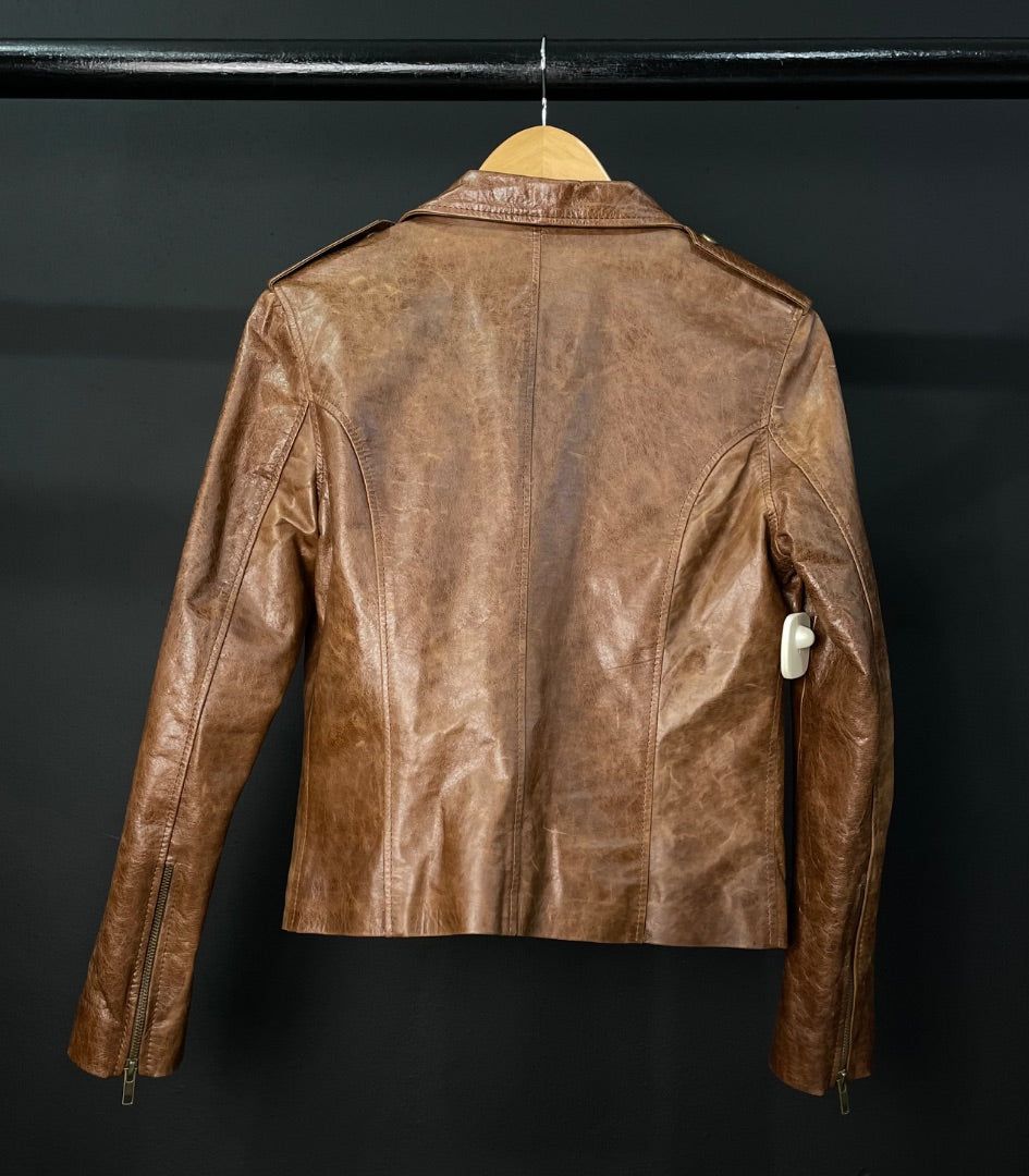 MOTOCUERO Campera Marron Talle L
