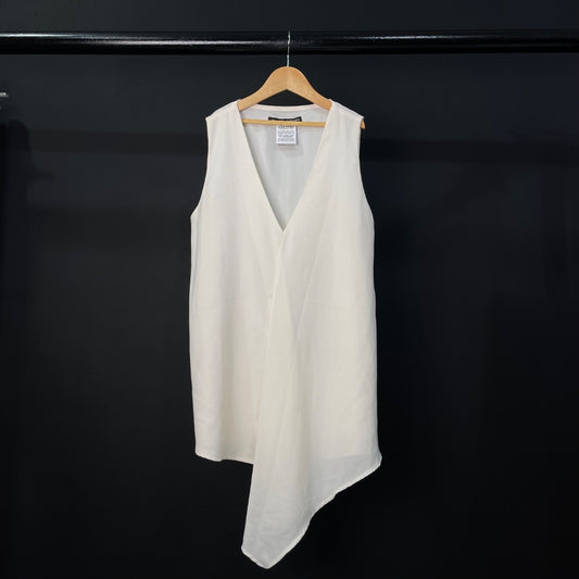 CALANDRA Blusa Sin Mangas Beige Talle M