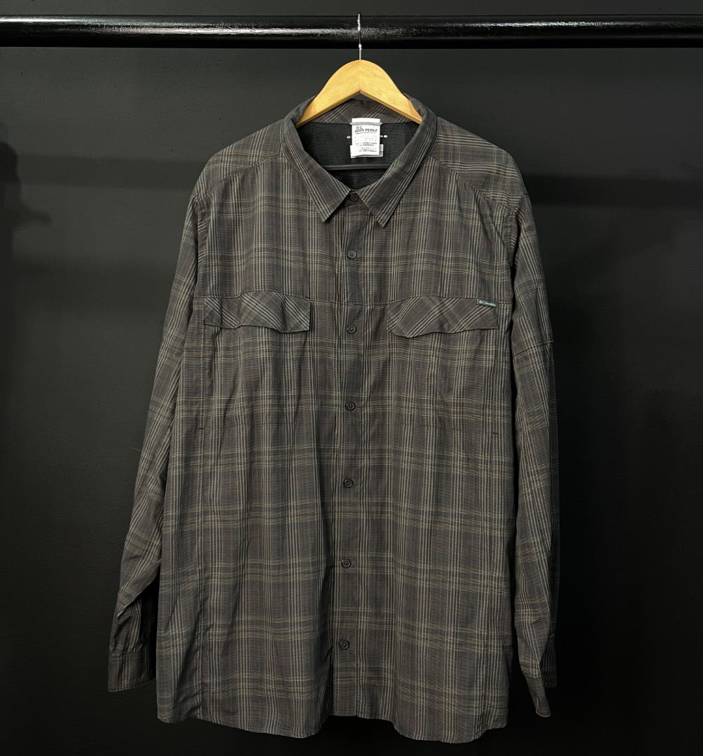 COLUMBIA Camisa Manga Larga Varios  Escoces Talle 4XL