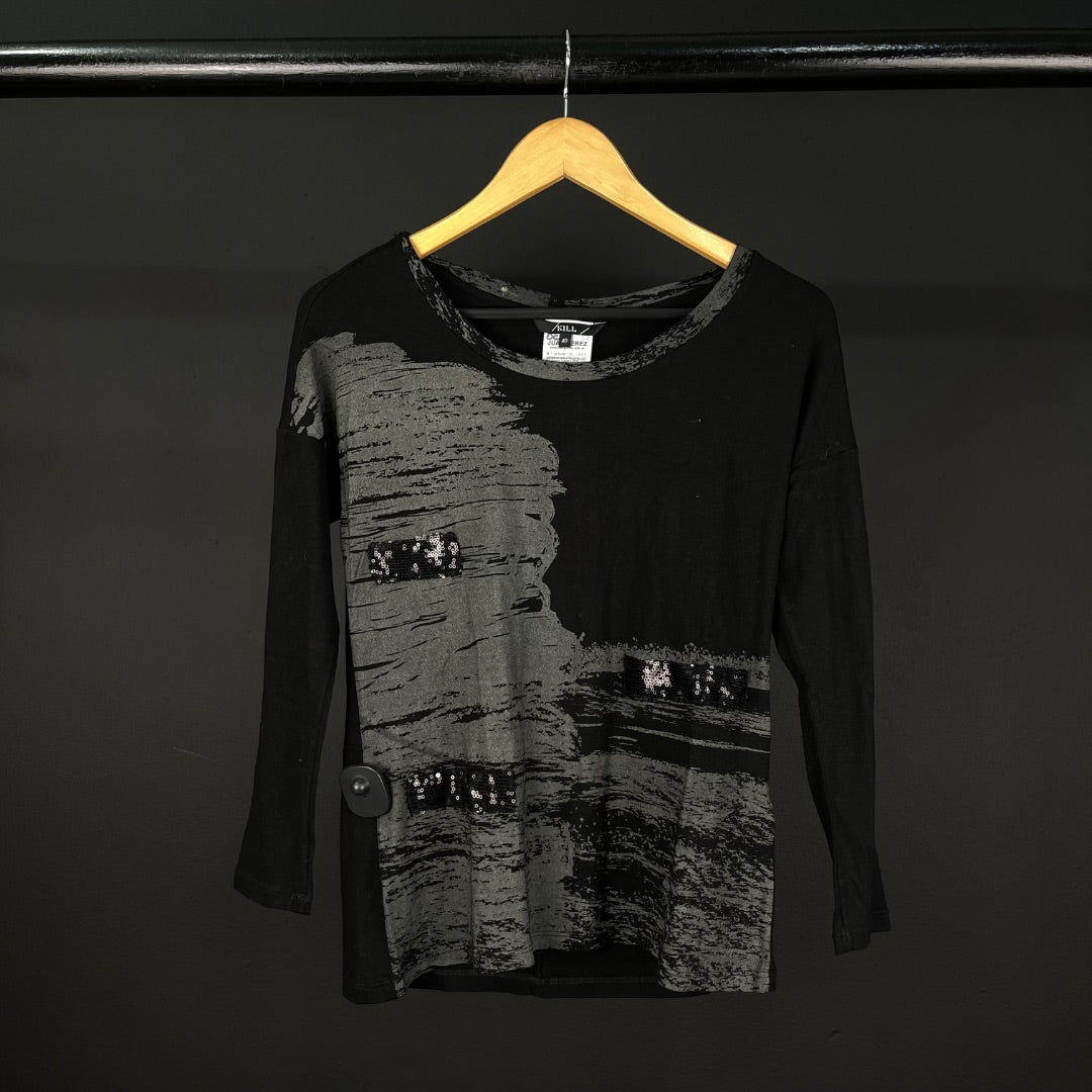 KILL Remera Manga Larga Negro Talle 40