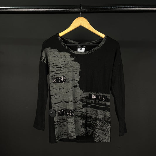 KILL Remera Manga Larga Negro Talle 40