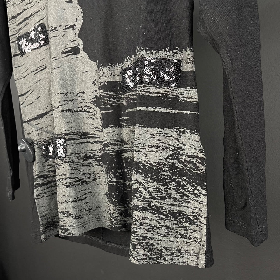 KILL Remera Manga Larga Negro Talle 40