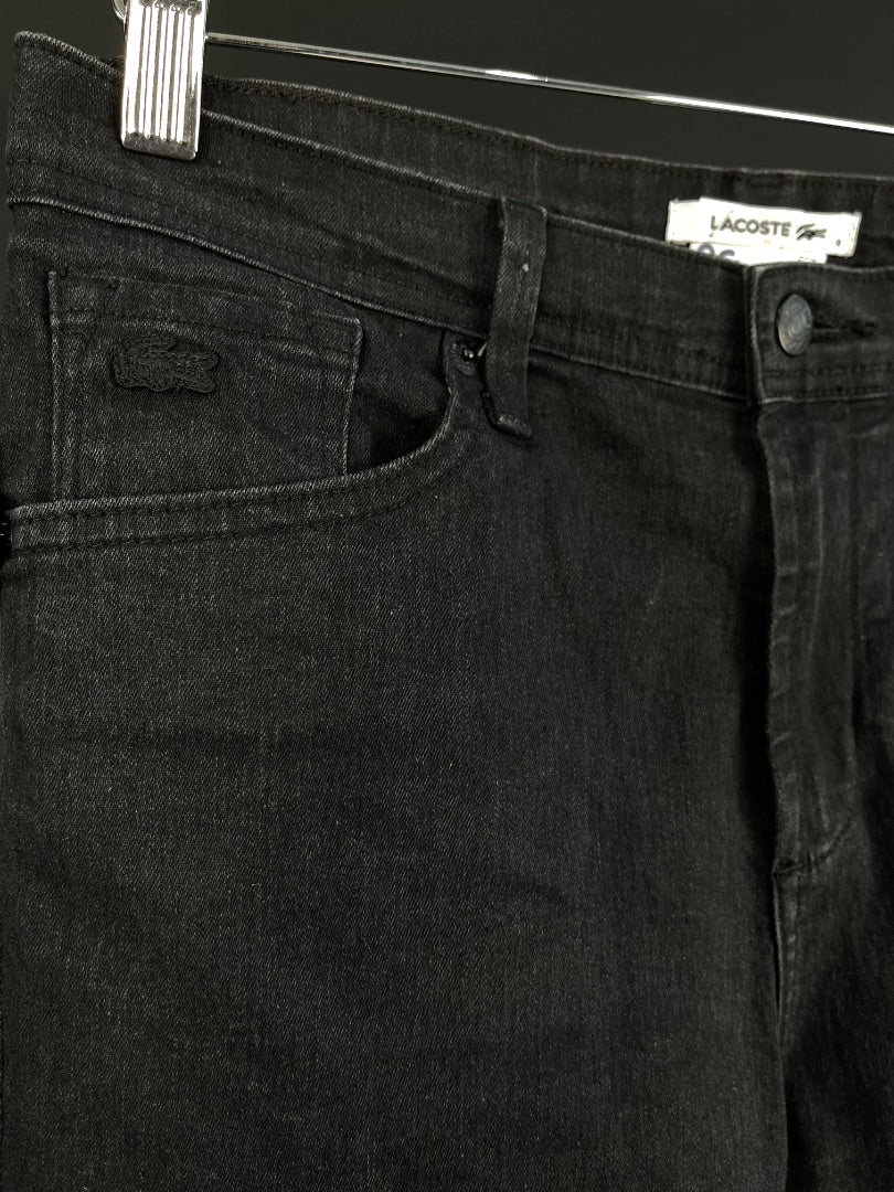 LACOSTE Pantalon Negro Talle 30
