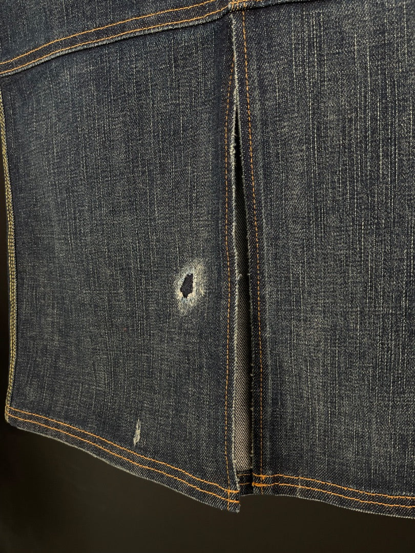 RALPH LAUREN Pollera Media Pierna Azul Talle 27