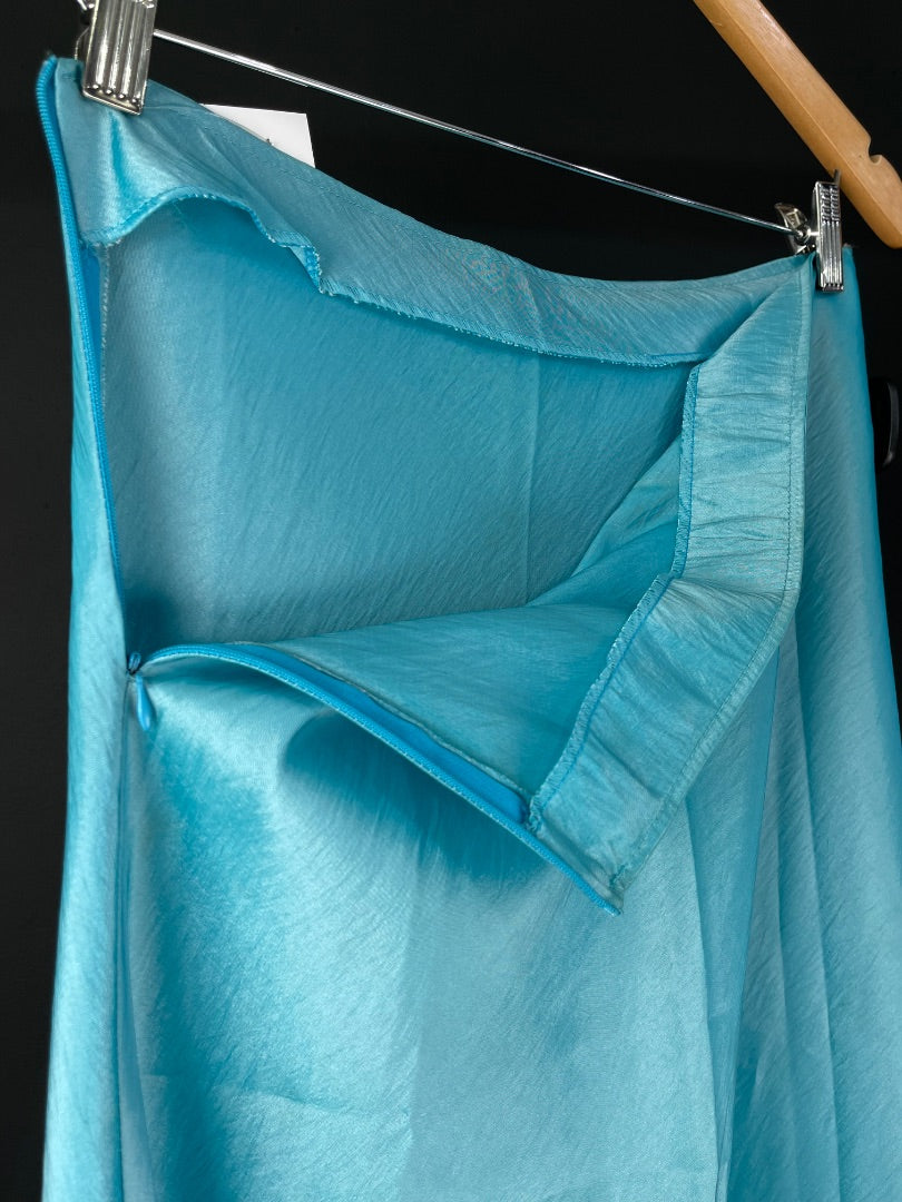 SIN MARCA Pollera Larga Turquesa Talle M