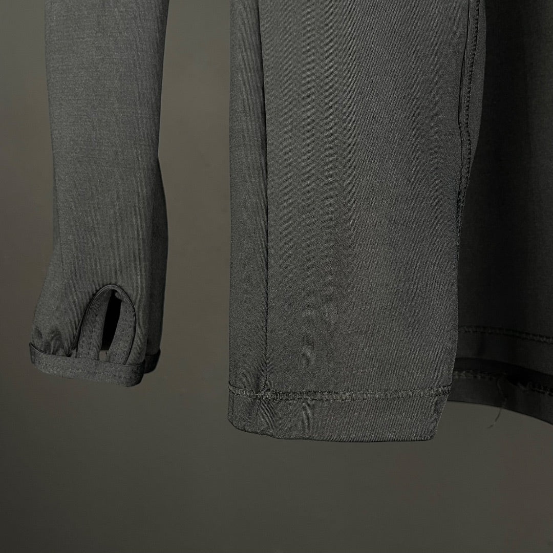 AIRWIND Remera Manga Larga Negro Talle XXL