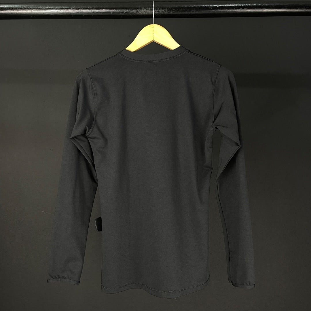 AIRWIND Remera Manga Larga Negro Talle XXL