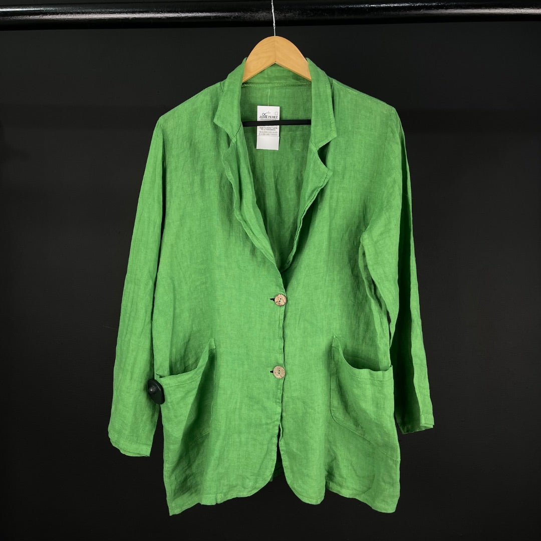 SIN MARCA Saco Verde Talle M
