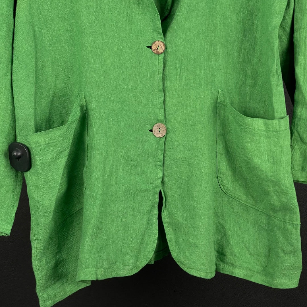 SIN MARCA Saco Verde Talle M
