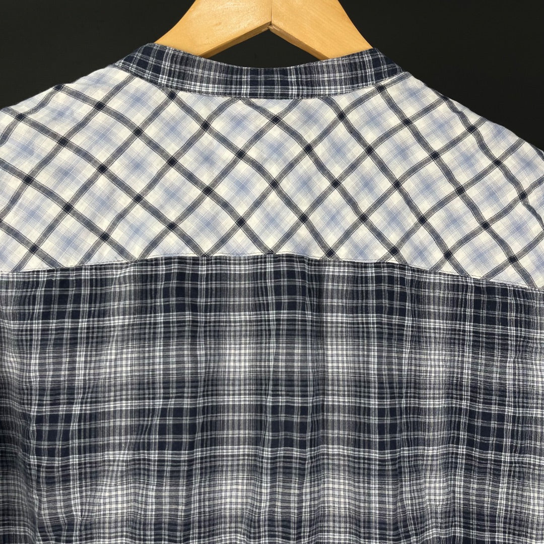 ZARA Camisa Manga Larga Cuadrille Talle M