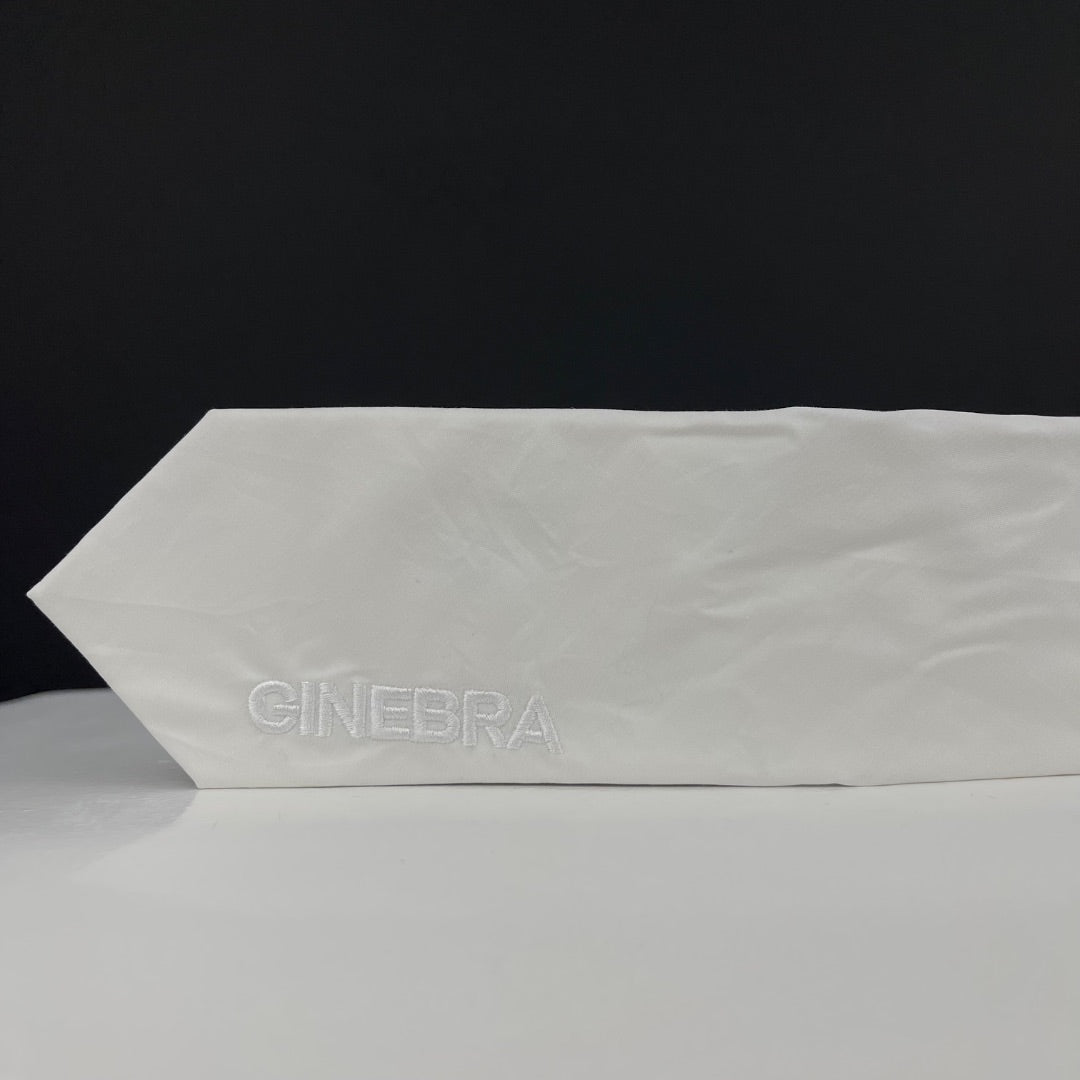 GINEBRA Corbata Blanco Talle Unico