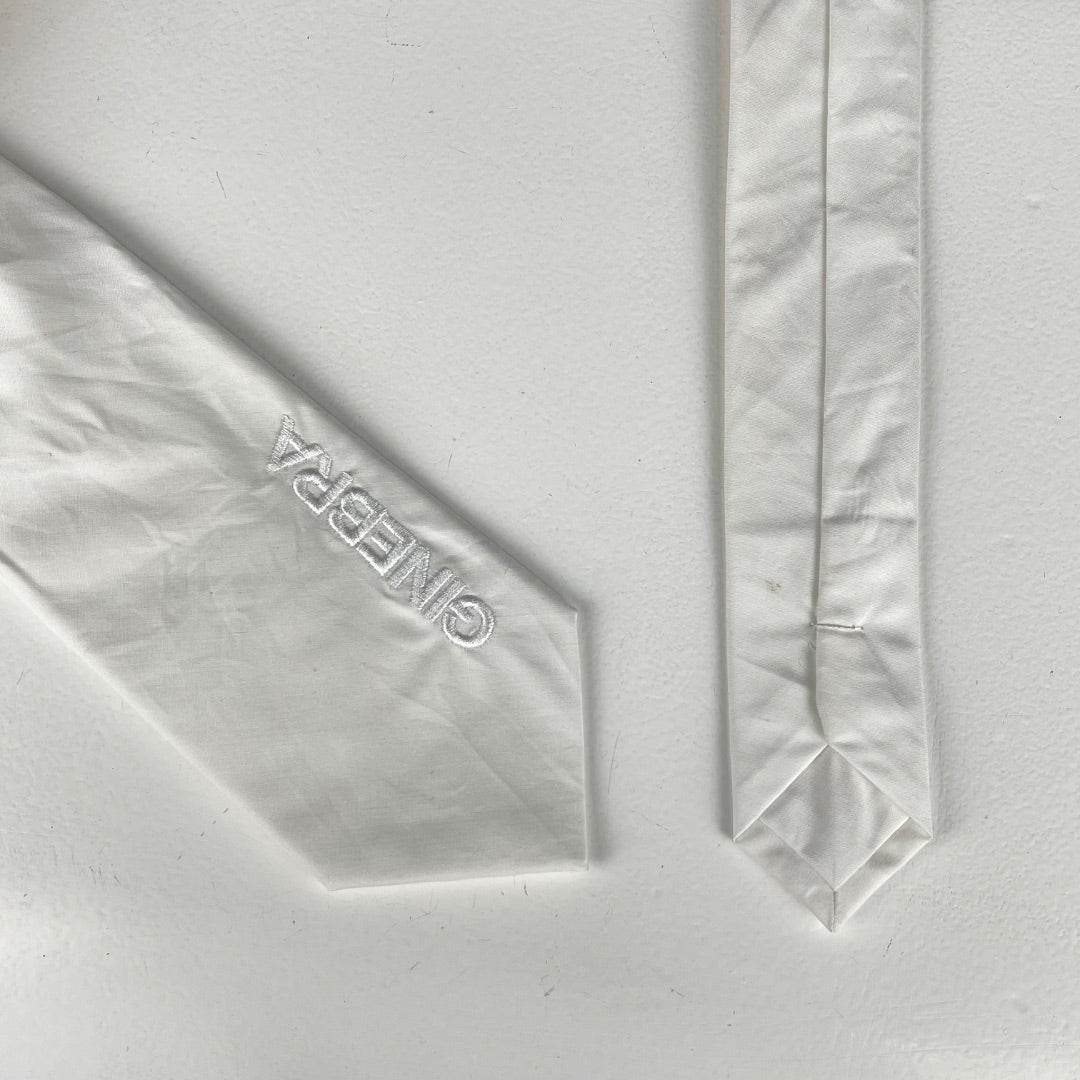 GINEBRA Corbata Blanco Talle Unico