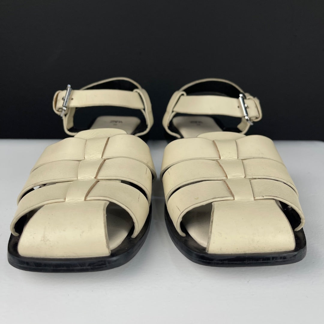 ZARA Sandalias Blanco Talle 38