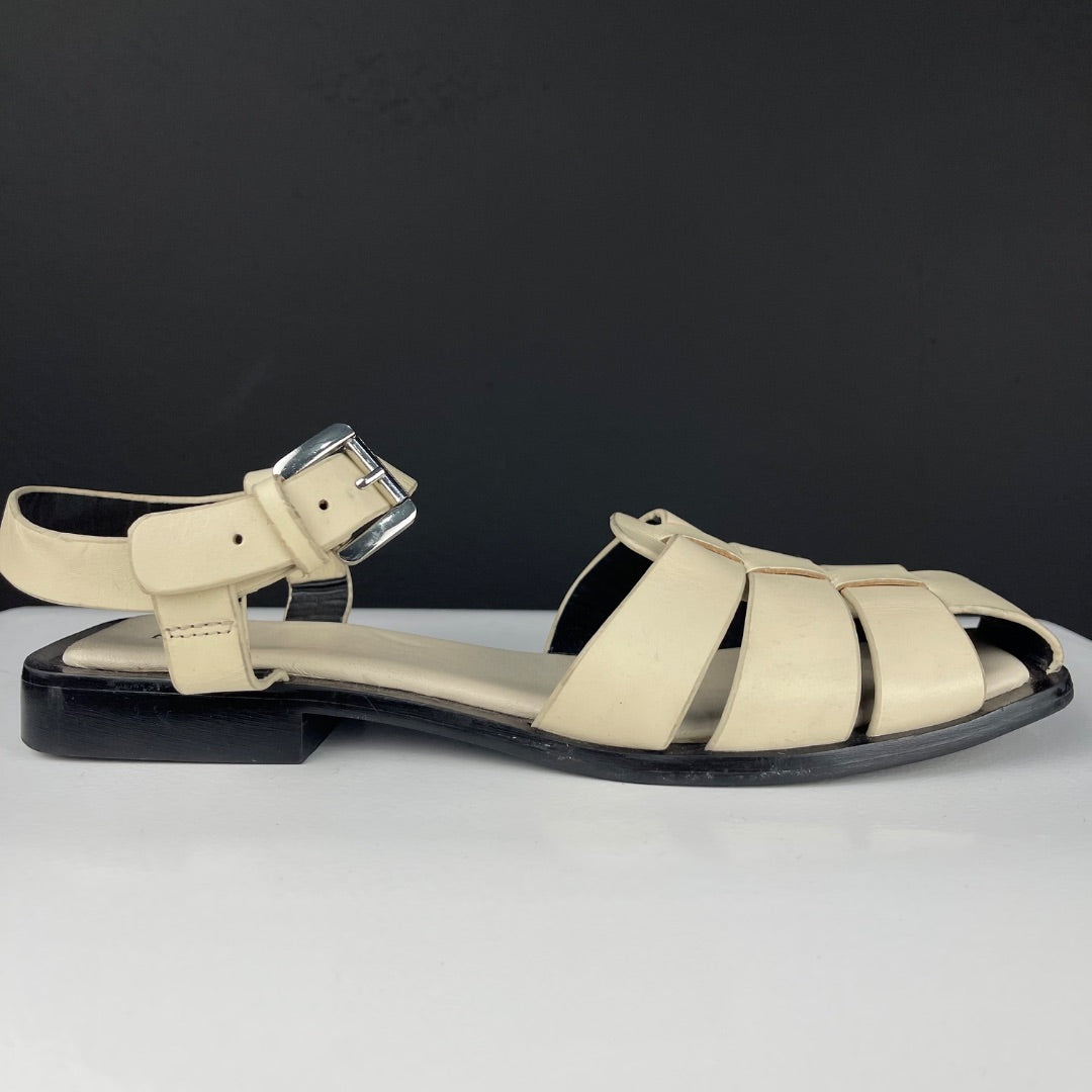 ZARA Sandalias Blanco Talle 38