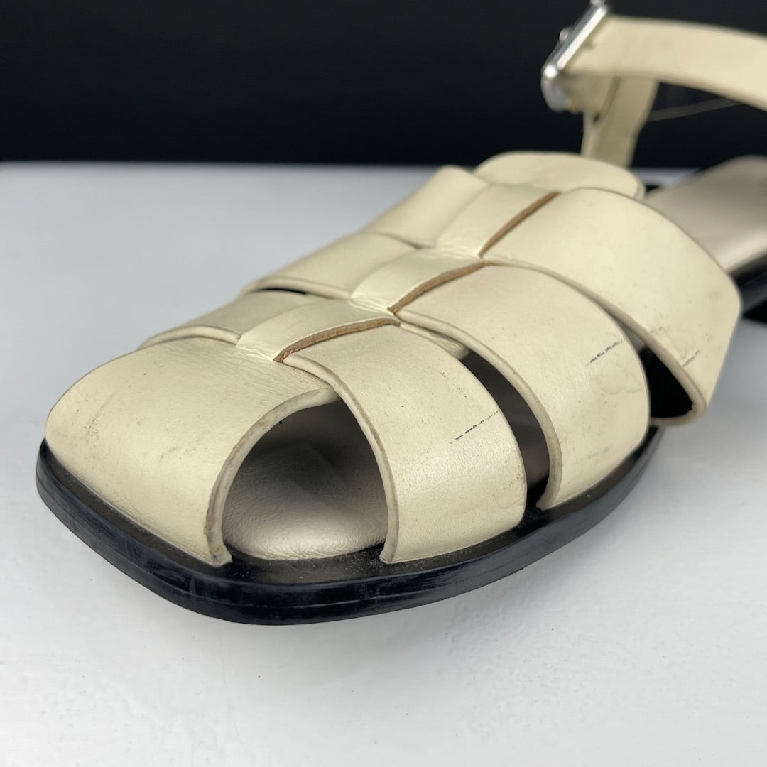 ZARA Sandalias Blanco Talle 38