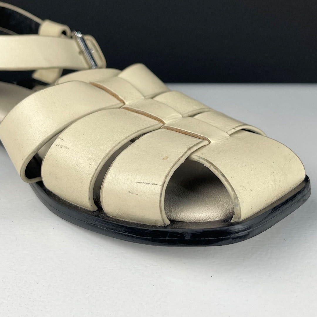 ZARA Sandalias Blanco Talle 38