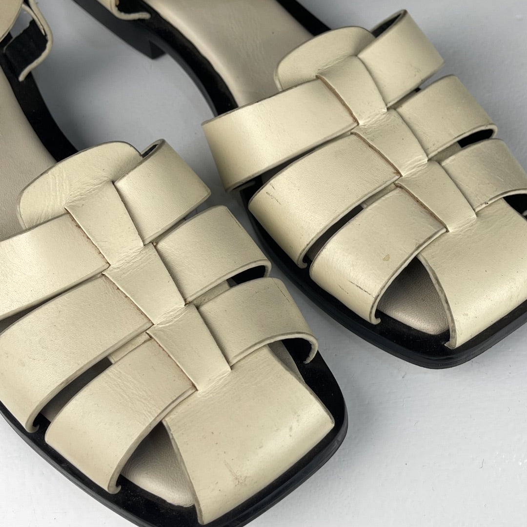 ZARA Sandalias Blanco Talle 38
