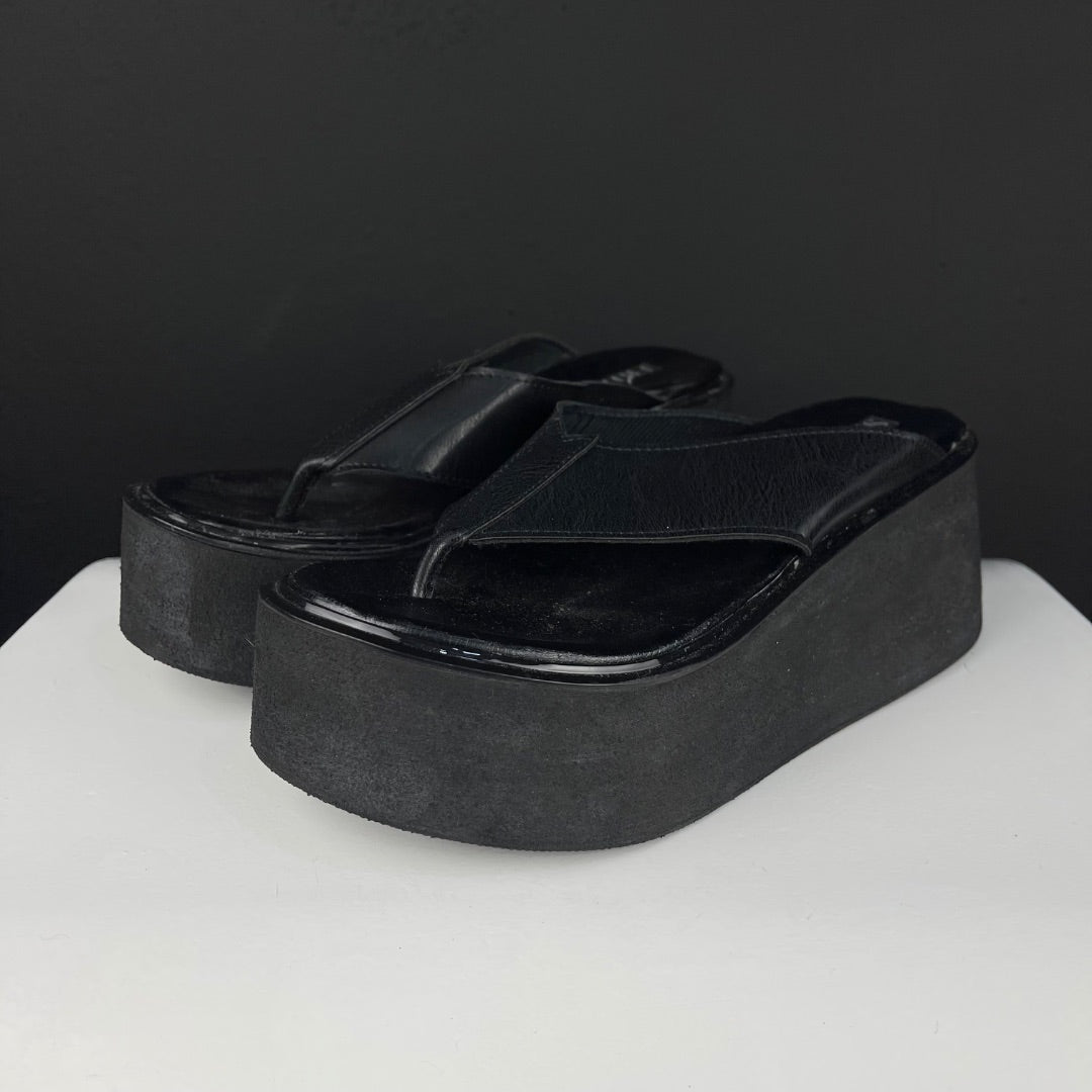 SIN MARCA Ojotas Negro Talle 38