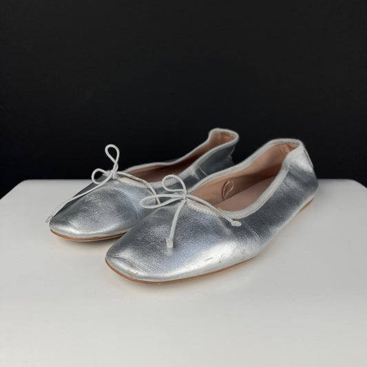 MNG Ballerina Plateado Talle 38