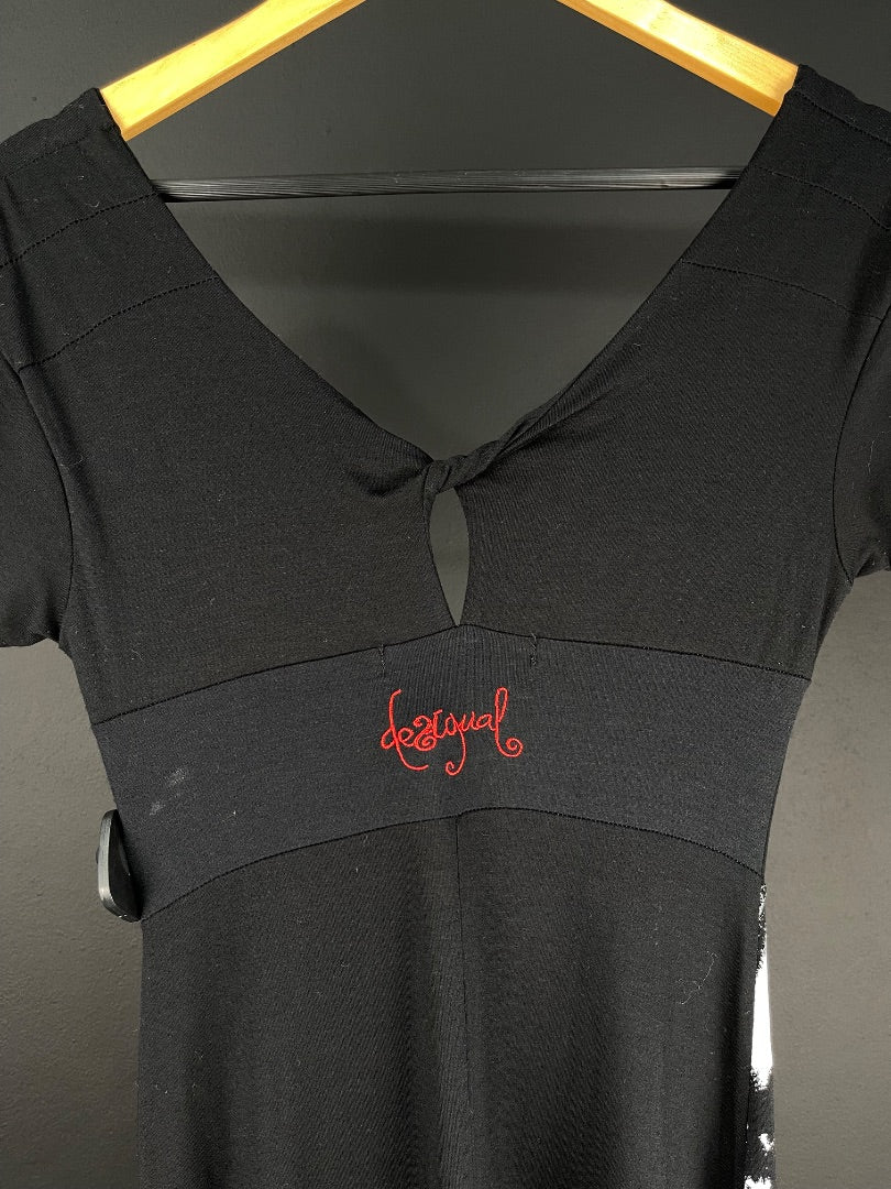 DESIGUAL Vestido Negro Talle 1