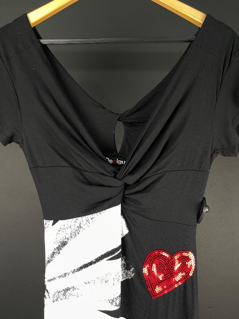 DESIGUAL Vestido Negro Talle 1