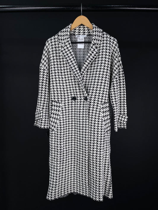 ZARA Saco Varios Pied De Poule Talle L
