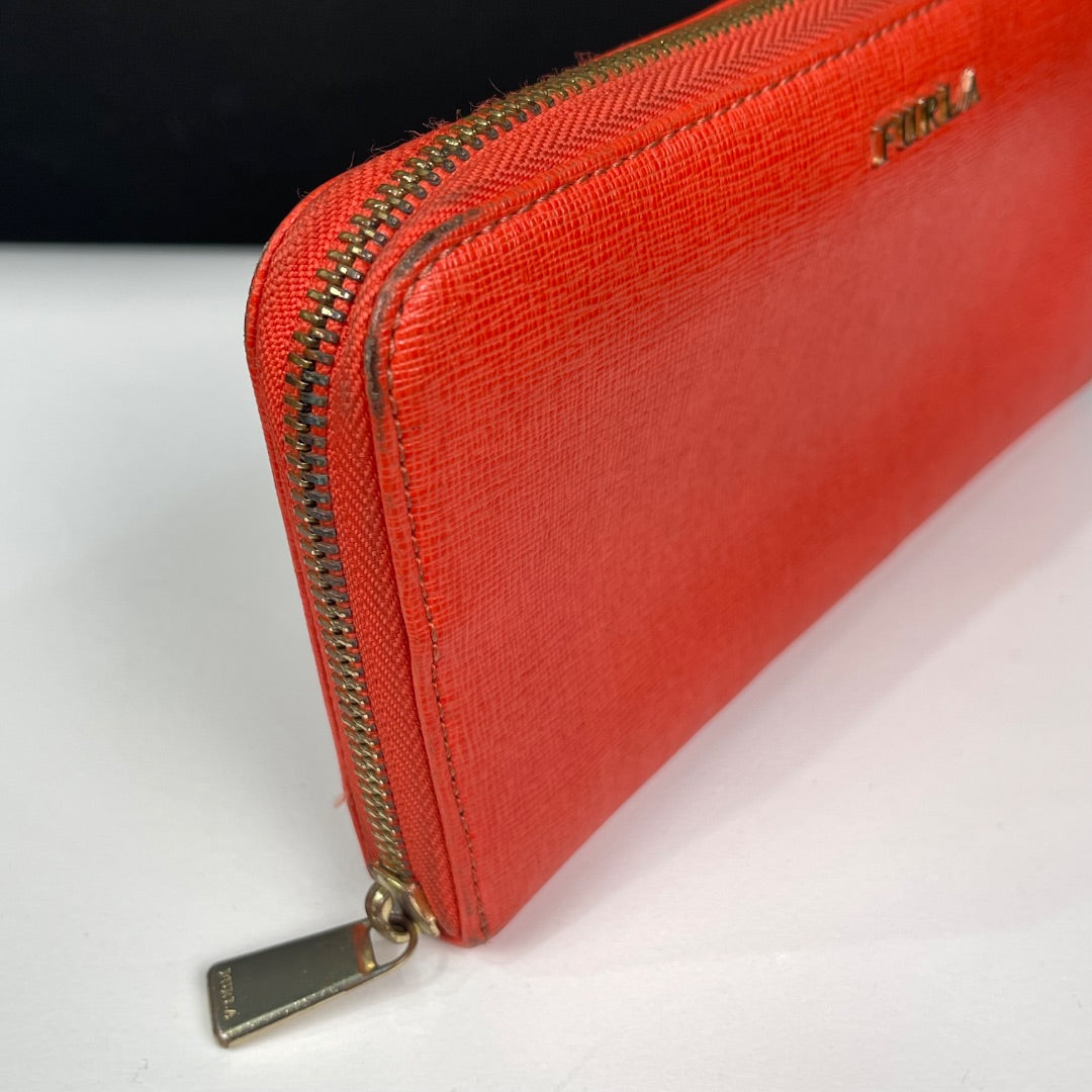 FURLA  Billetera  Color Naranja  Talle Unico