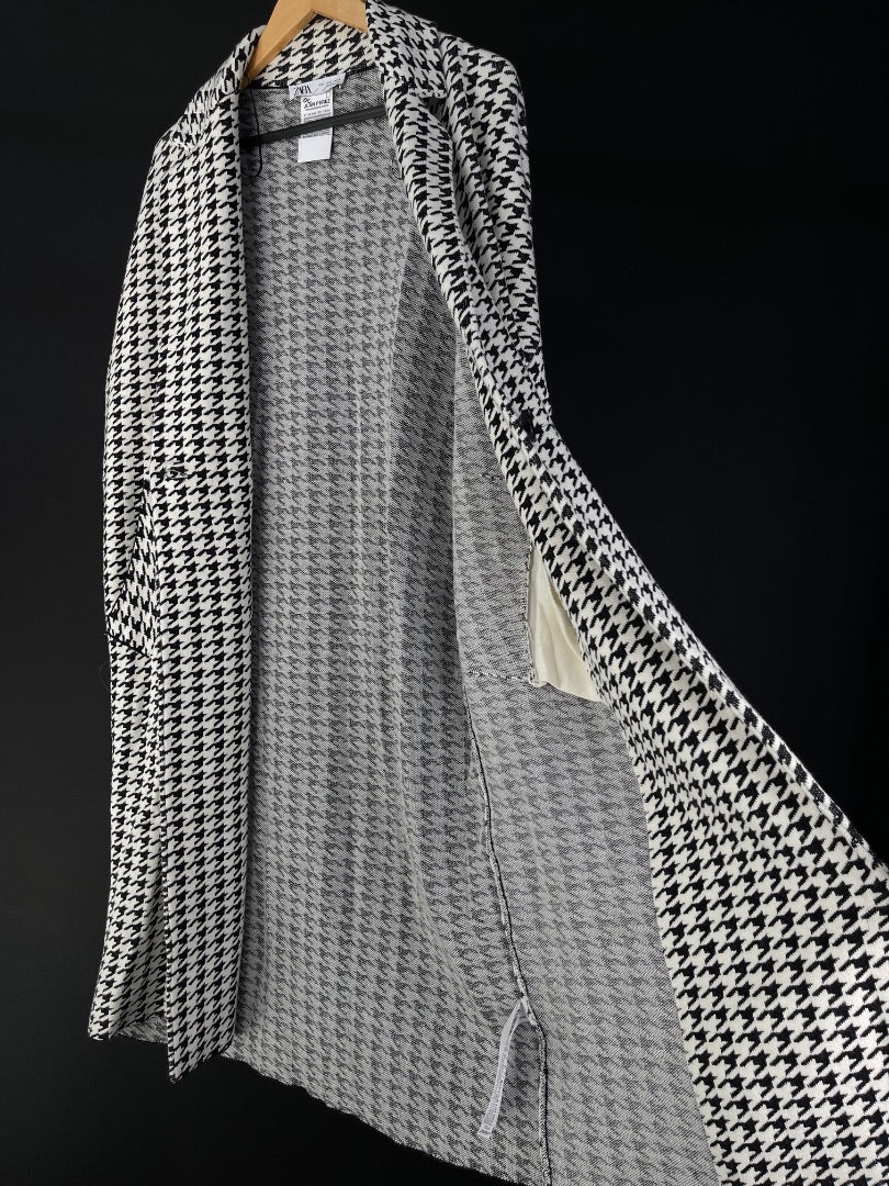 ZARA Saco Varios Pied De Poule Talle L