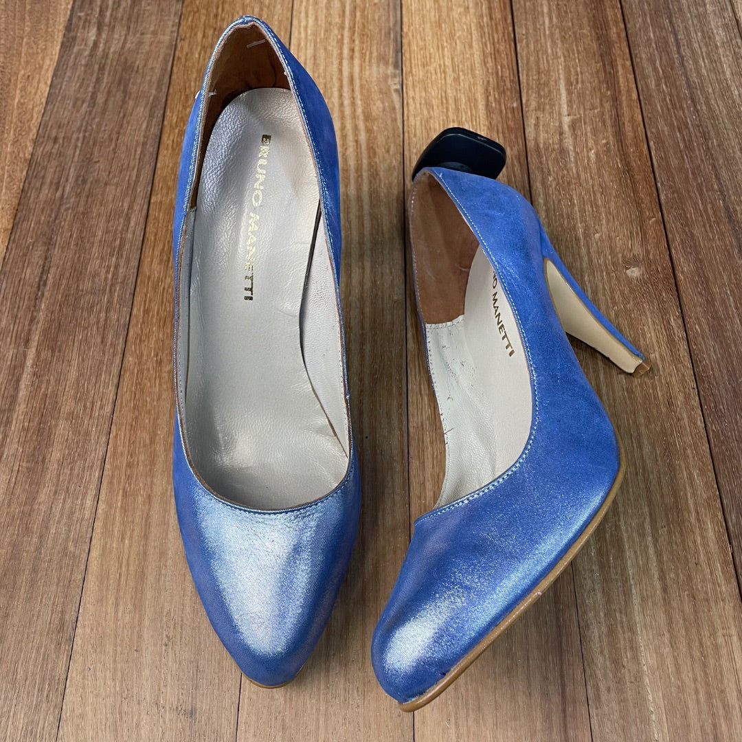 Zapato Taco Alto  Sin Marca  Azul Talle 38