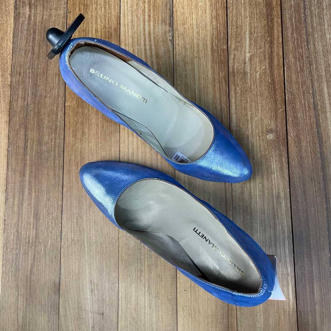 Zapato Taco Alto  Sin Marca  Azul Talle 38
