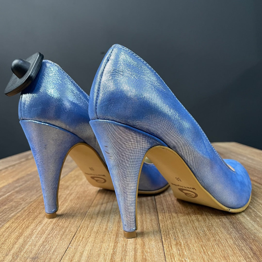 Zapato Taco Alto  Sin Marca  Azul Talle 38