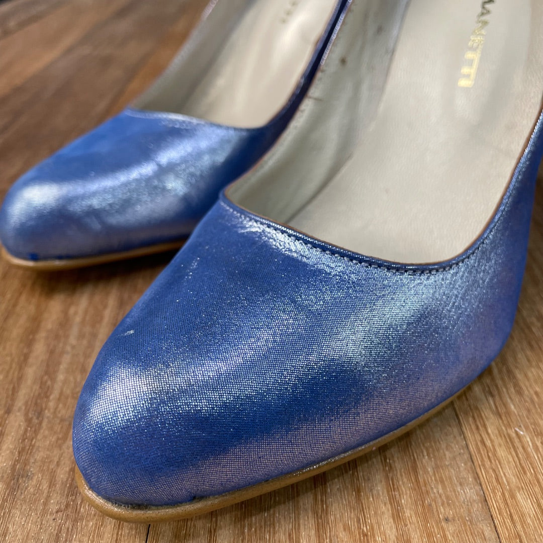 Zapato Taco Alto  Sin Marca  Azul Talle 38