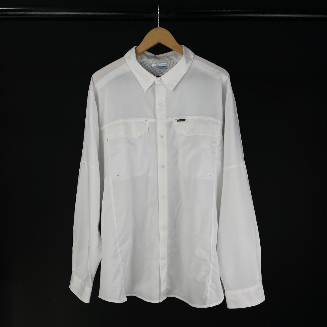 COLUMBIA Camisa Manga Larga Blanco Talle XL