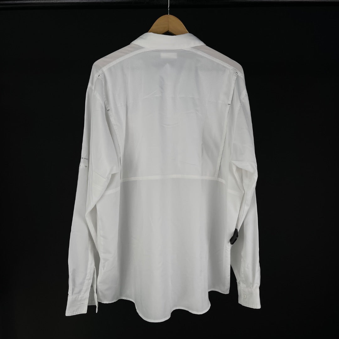 COLUMBIA Camisa Manga Larga Blanco Talle XL