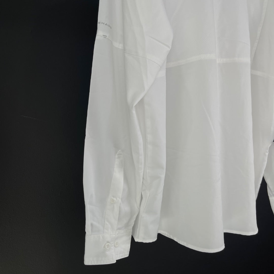 COLUMBIA Camisa Manga Larga Blanco Talle XL