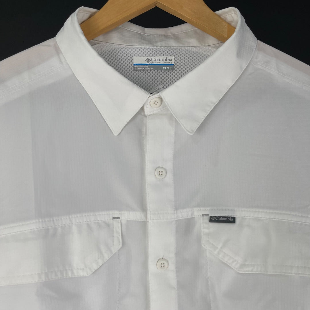 COLUMBIA Camisa Manga Larga Blanco Talle XL
