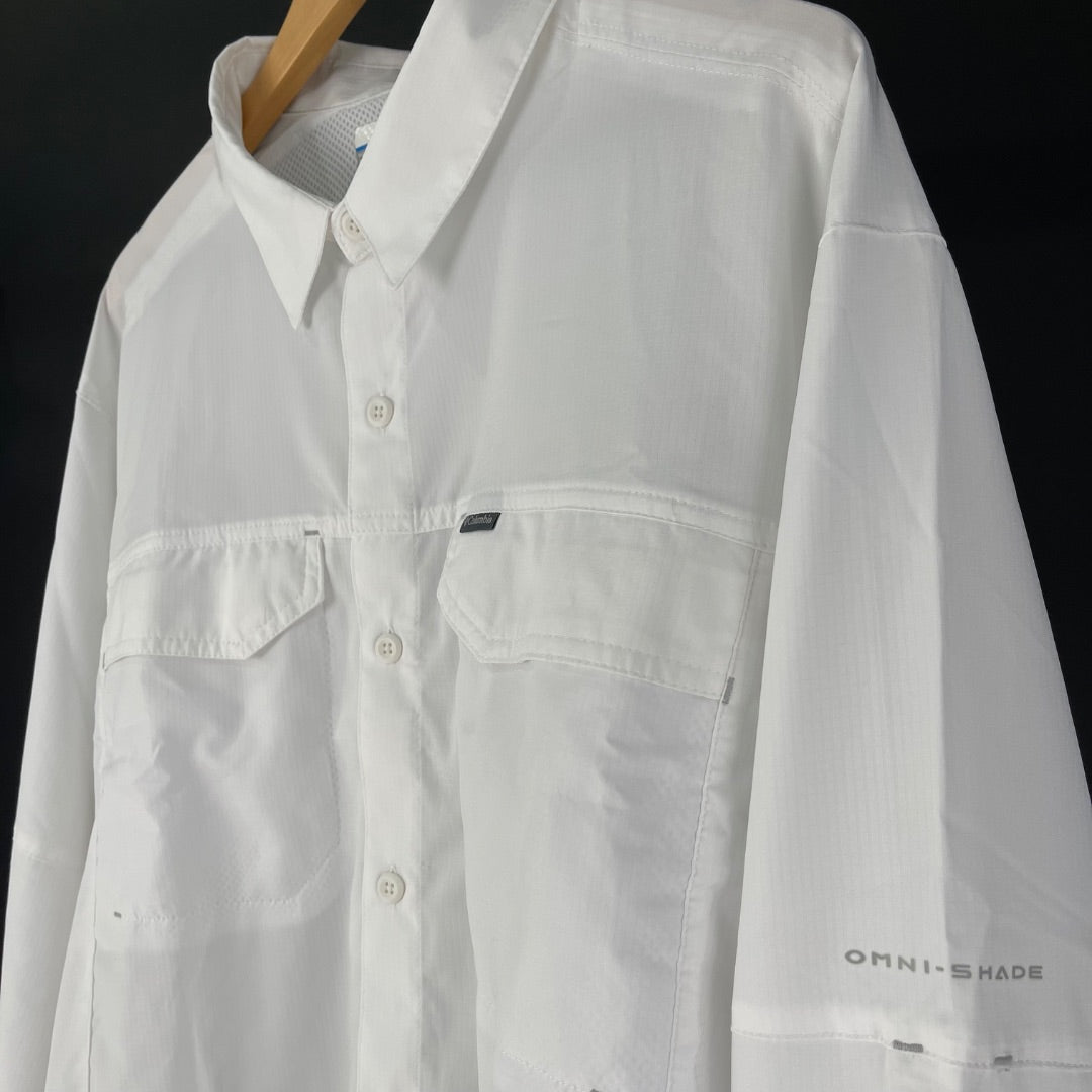 COLUMBIA Camisa Manga Larga Blanco Talle XL