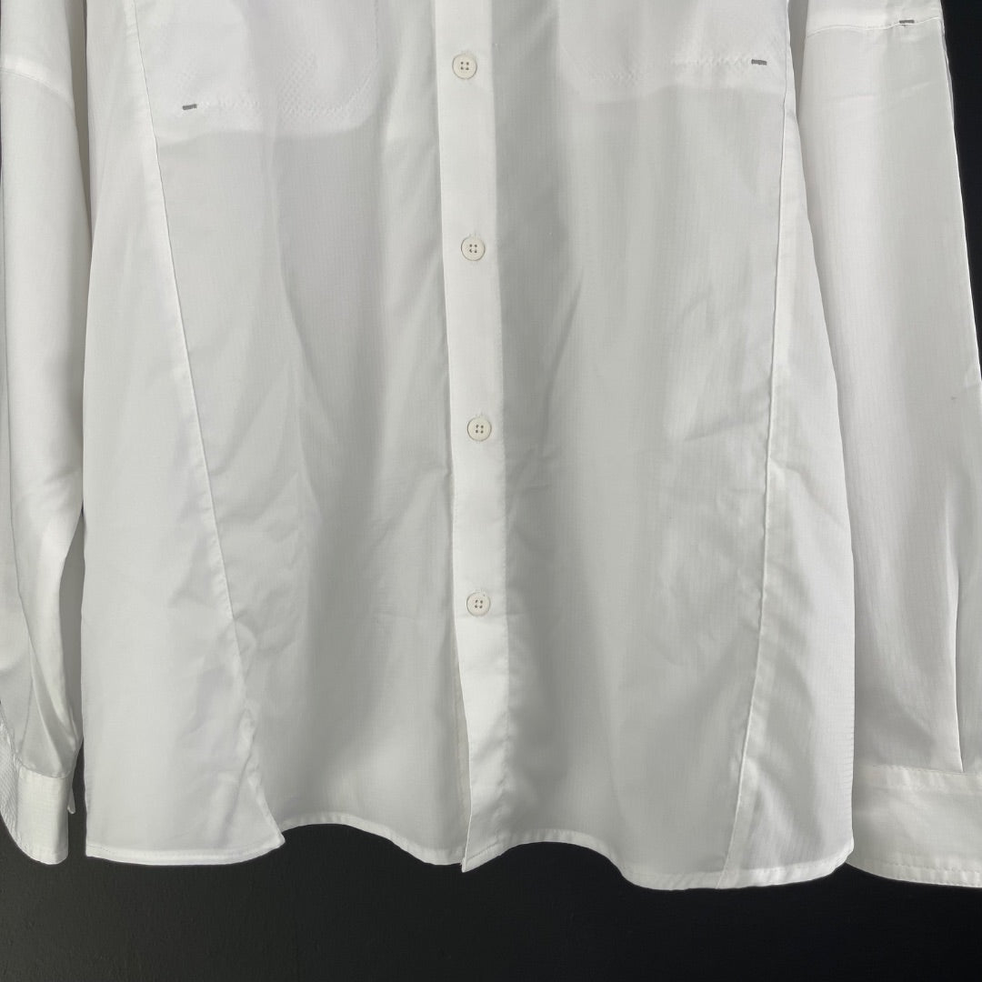 COLUMBIA Camisa Manga Larga Blanco Talle XL