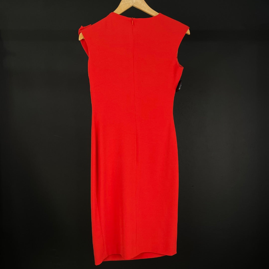 ESCADA Vestido Sin Manga Rojo Talle 34