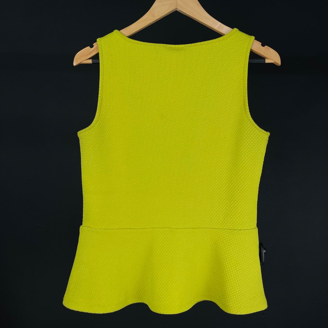 ANN TAYLOR Top Sin Mangas Verde Talle M